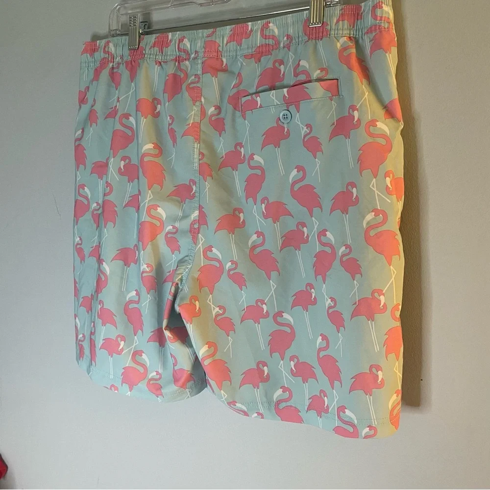 Elysian Men’s Swim Shorts Flamingos Size XL